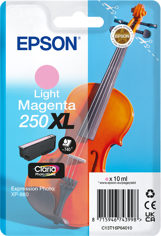 Original Epson 250 XL / C13T16P64010 Druckerpatrone Light Magenta