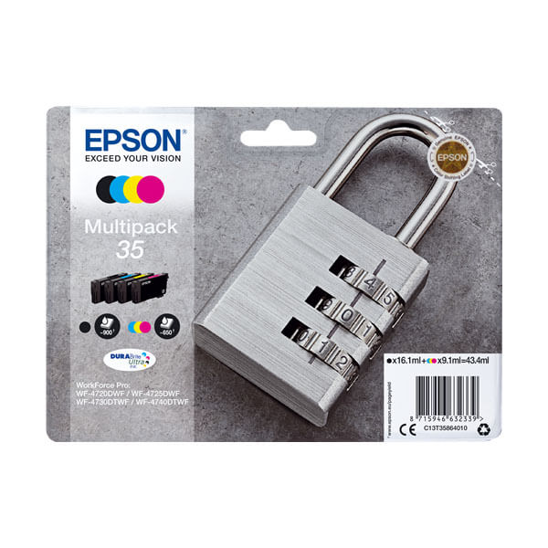 Original Epson 35 / T3586 (C13T35864010) Tintenpatronen Multipack