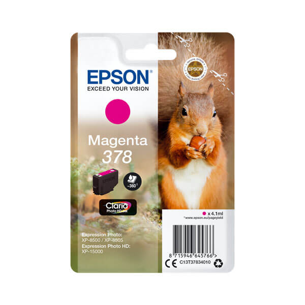 Original Epson 378 (C13T37834010) Tinten Patrone Magenta