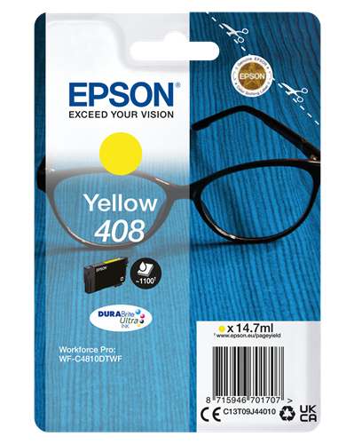 Original Epson 408 (C13T09J44010) Gelb Tintenpatrone DURABrite