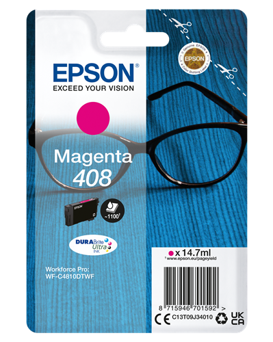Original Epson 408 (C13T09J34010) Magenta Tintenpatrone DURABrite