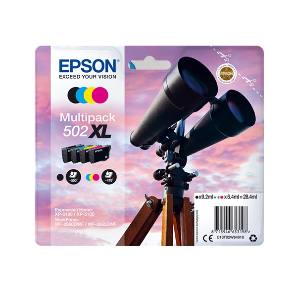 Original Epson 502XL (C13T02W64010) Multipack