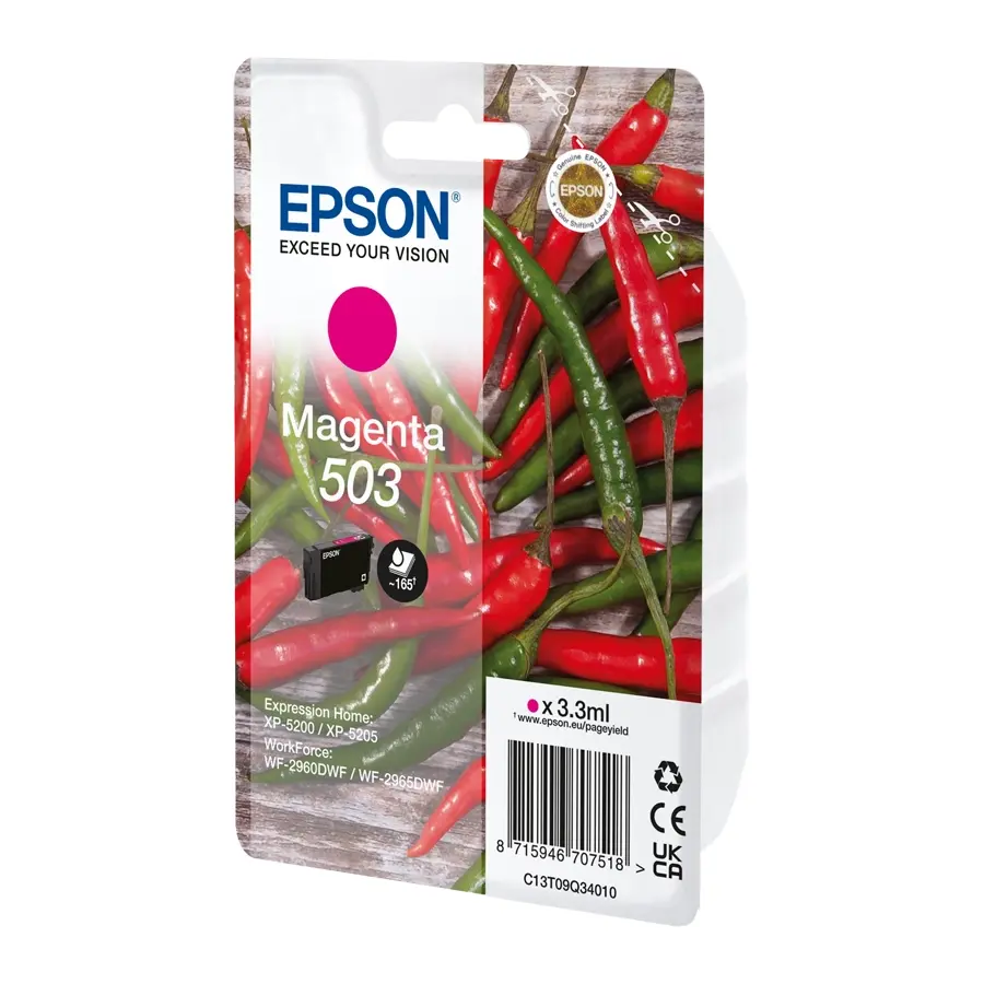 Original Epson 503 Tintenpatrone Magenta (C13T09Q34010)