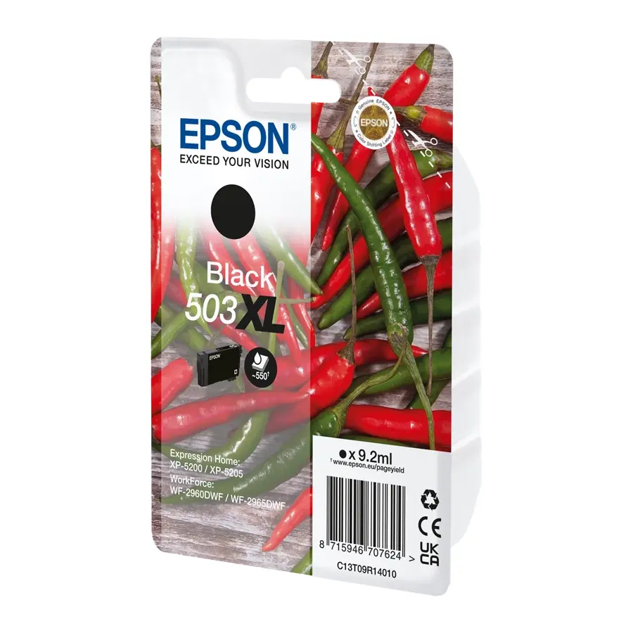 Original Epson 503XL Tintenpatrone Schwarz (C13T09R14010)