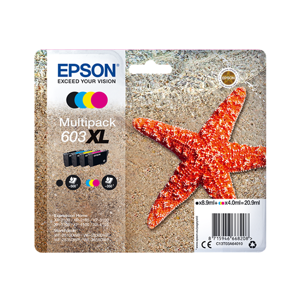 Original Epson 603XL (C13T03A64010) Multipack