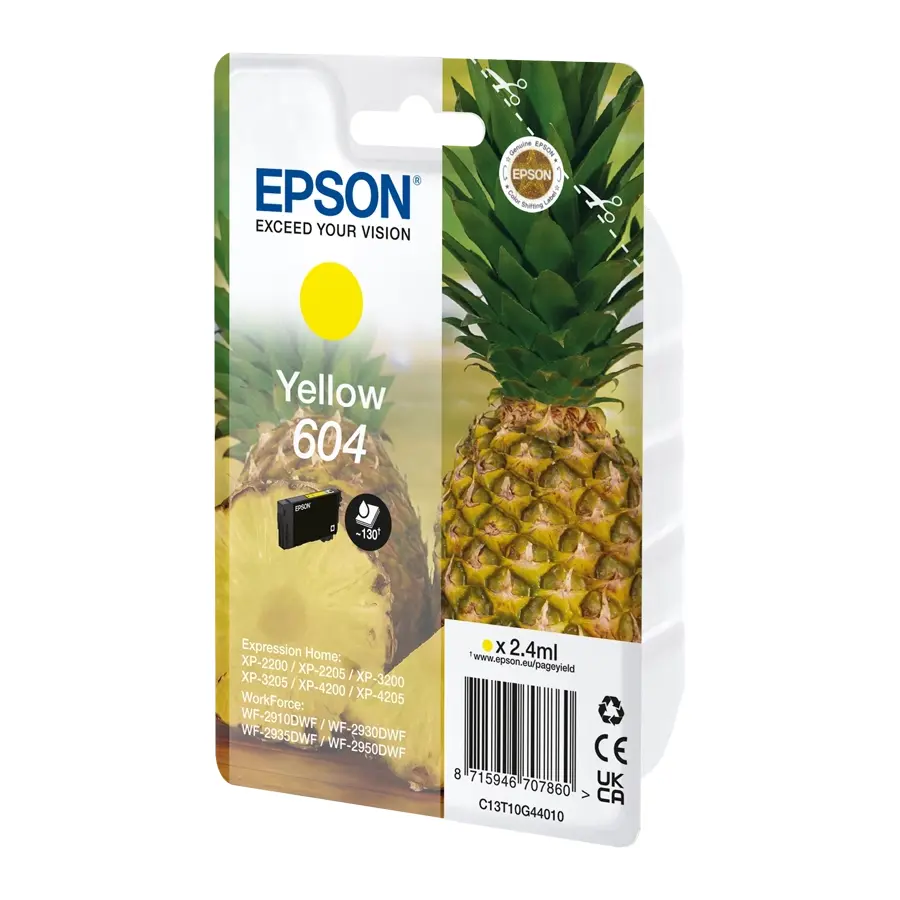 Original Epson 604 Tintenpatrone Gelb (C13T10G44010)