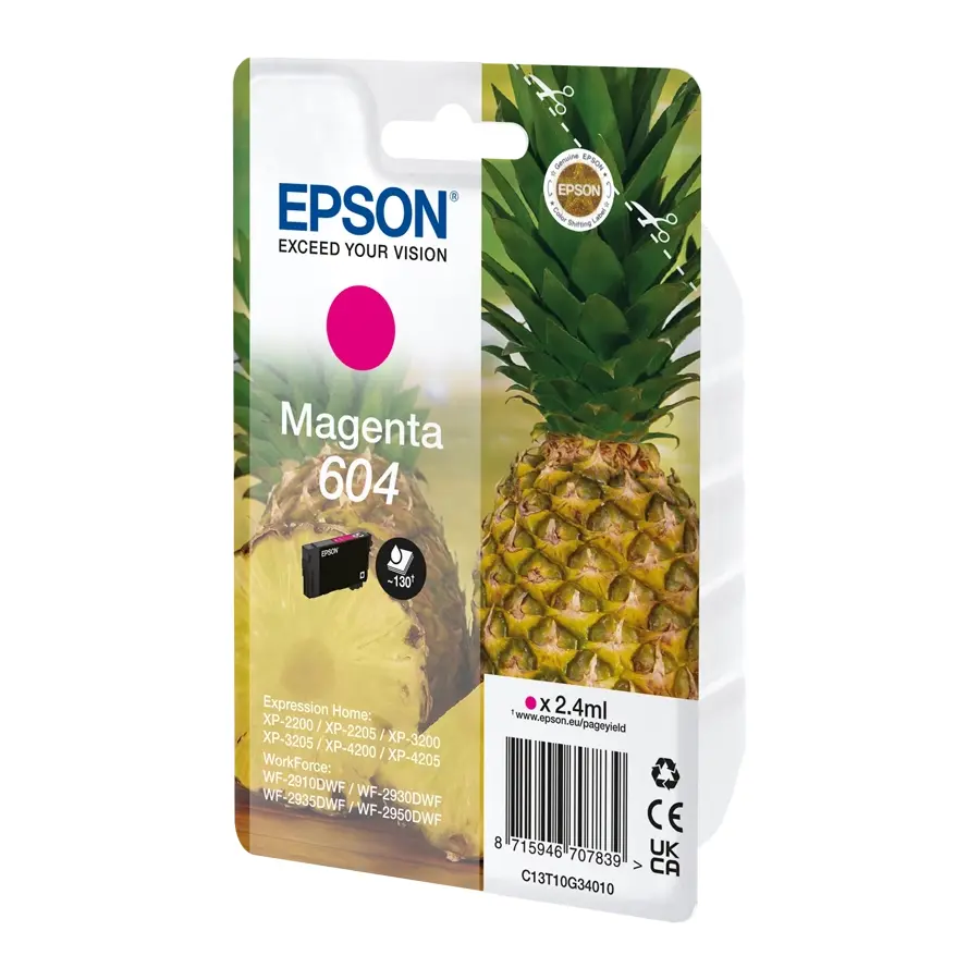 Original Epson 604 Tintenpatrone Magenta (C13T10G34010)