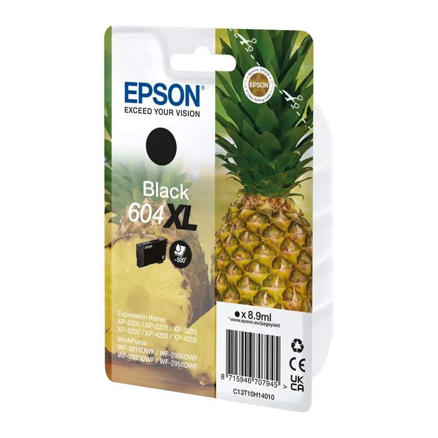 Original Epson 604XL Tintenpatrone Schwarz (C13T10H14010)