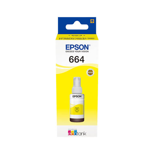 Original Epson (C13T664440) 664 Nachfülltinte Yellow