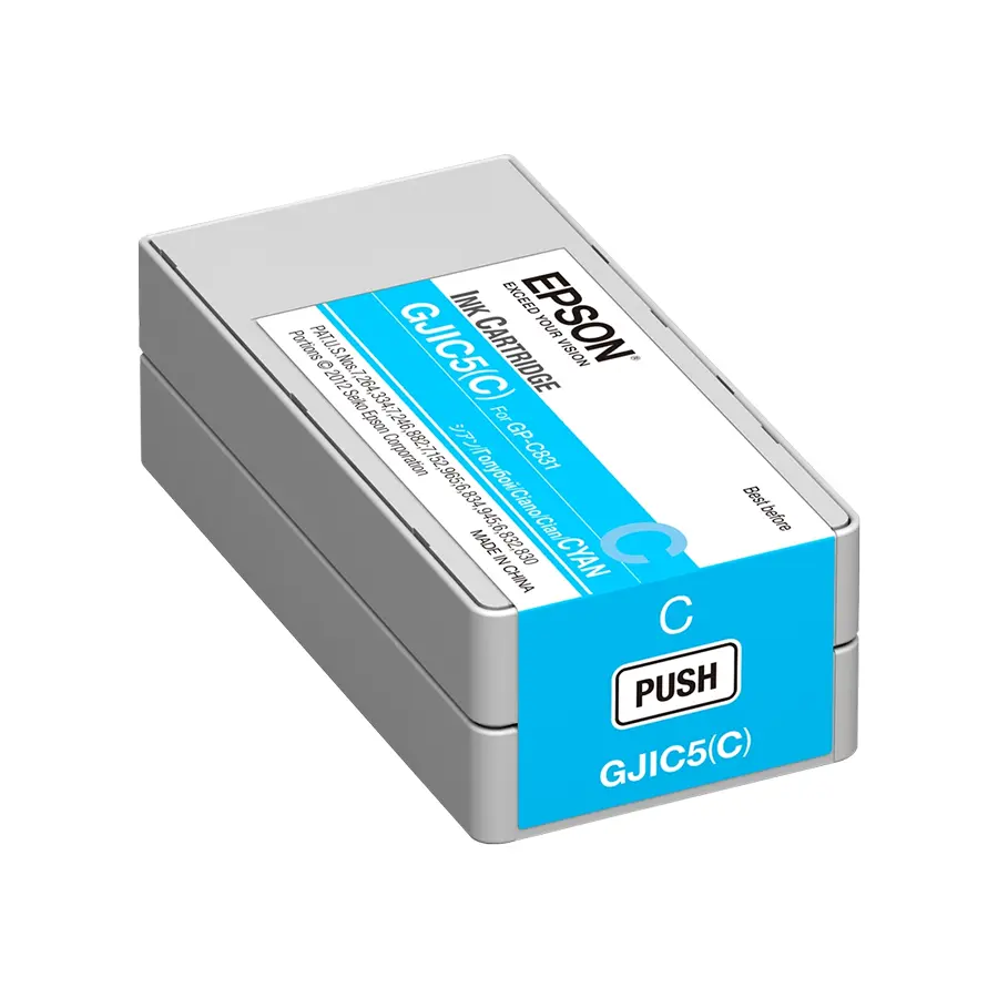 Original Epson GJIC5-C Druckerpatrone Cyan (C13S020564)