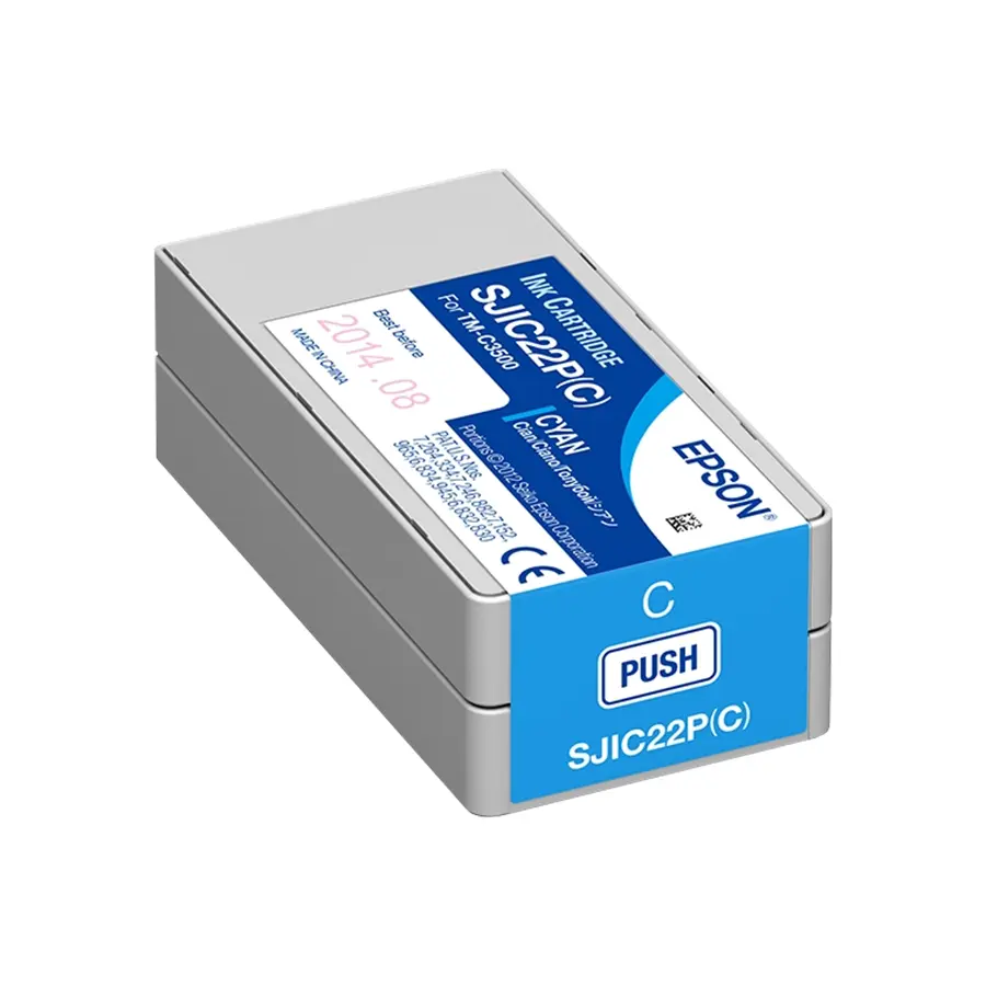 Original Epson SJIC22P-C Druckerpatrone Cyan (C33S020602)