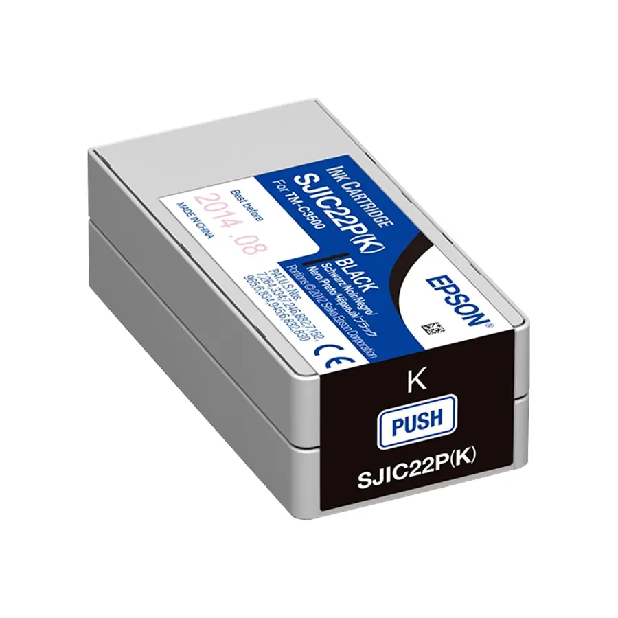 Original Epson SJIC22P-K Druckerpatrone Schwarz (C33S020601)