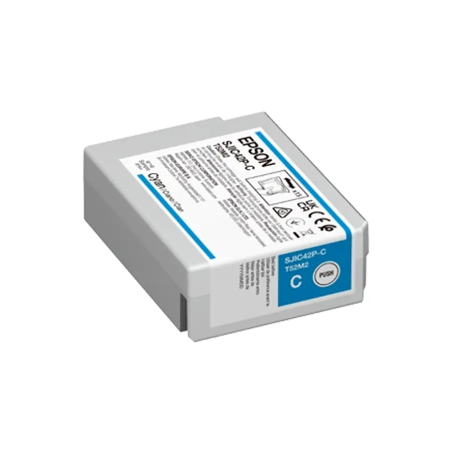 Original Epson SJIC42P-C Druckerpatrone Cyan (C13T52M240)