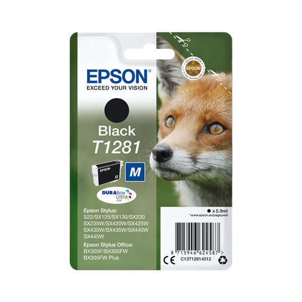 Original Epson (C13T12814010) T1281 Tintenpatrone Black