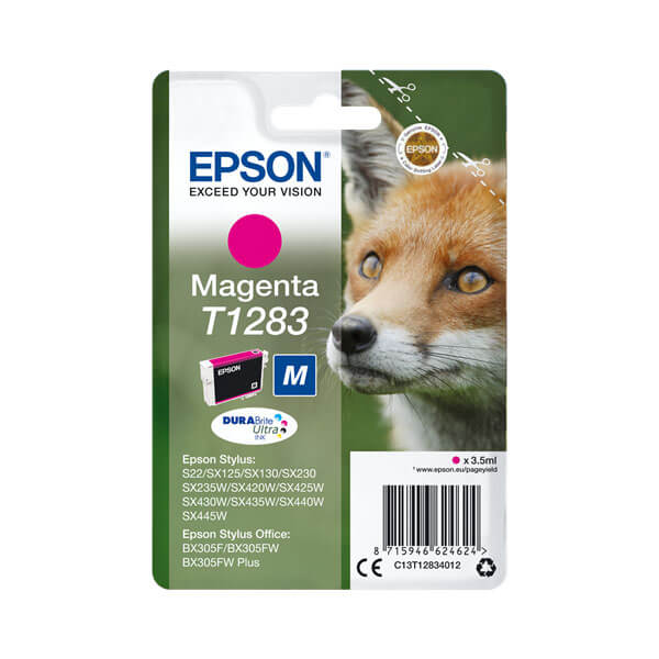 Original Epson (C13T12834010) T1283 Tintenpatrone Magenta