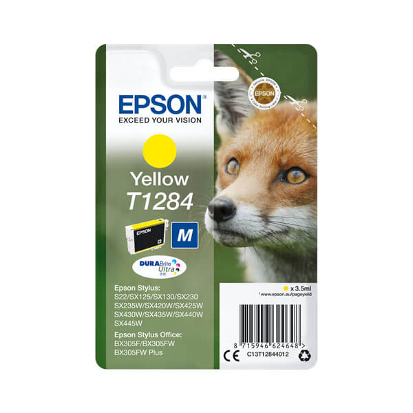 Original Epson (C13T12844010) T1284 Tintenpatrone Yellow