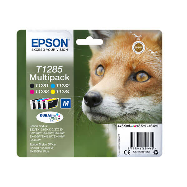 Original Epson (C13T12854511) T1285 Tintenpatrone Multipack (4 Stk.)