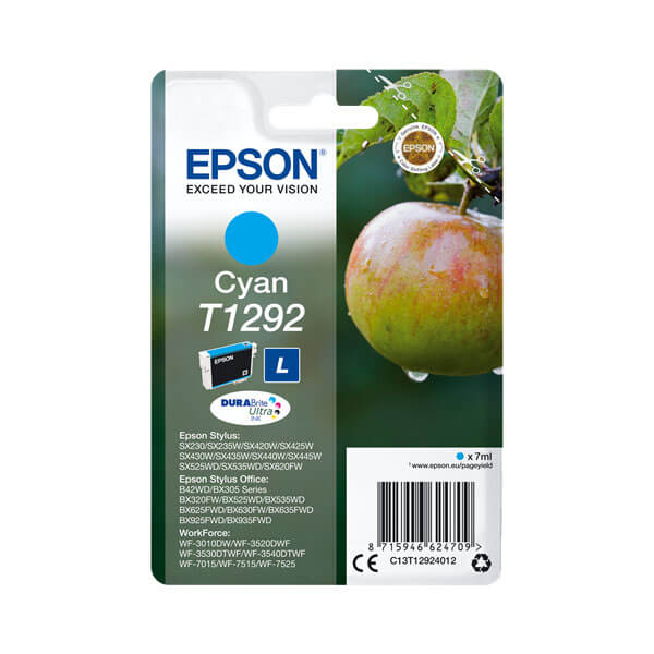 Original Epson T1292 Tintenpatrone Cyan