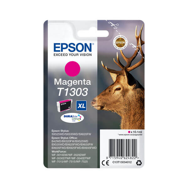 Original Epson (C13T13034010) T1303 XL Tintenpatrone Magenta