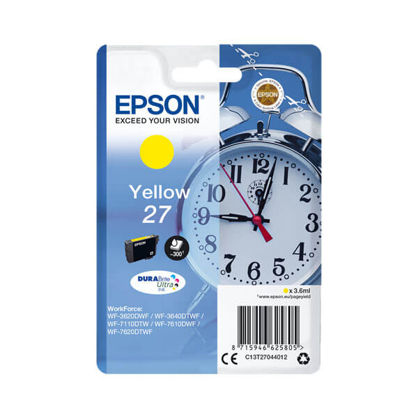 Original Epson T2704 / 27 (C13T27044010) Tinte Yellow