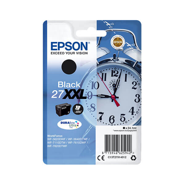 Original Epson T2791 / 27XXL (C13T27914012) Tinte Black