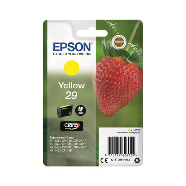 Original Epson (C13T29844010) T2984 /29 Tinte Gelb