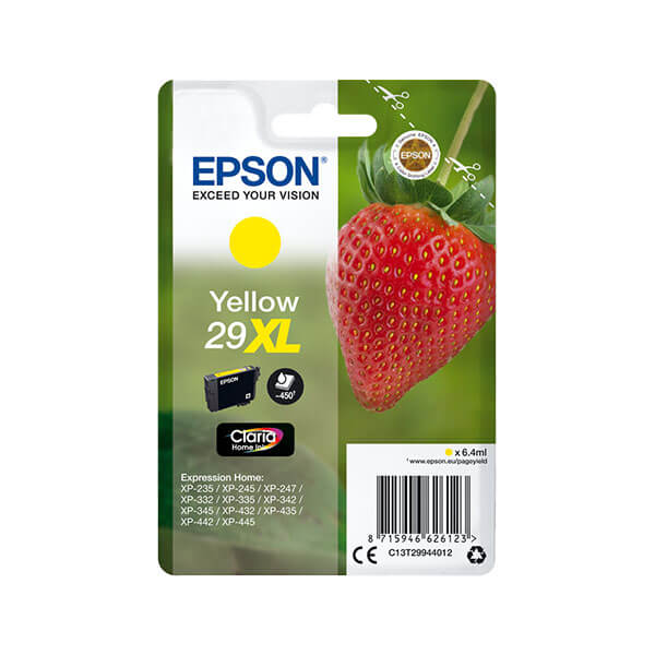 Original Epson (C13T29944012) T2994 / 29XL Tinte Yellow