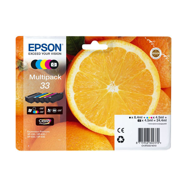 Original Epson  33 / T3337 (C13T33374010) Multipack