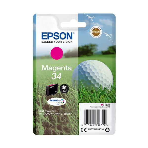 Original Epson 34 / T3463 (C13T34634010) Tinte Magenta