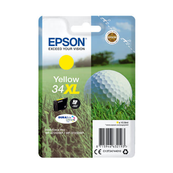 Original Epson 34XL / T3474 (C13T34744010) Tinte Gelb