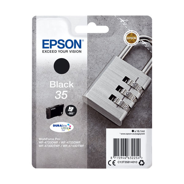 Original Epson 35 / T3581 (C13T35814010) Tinte Schwarz