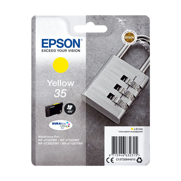 Original Epson 35 / T3584 (C13T35844010) Tinte Gelb