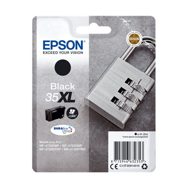 Original Epson (C13T35914010) T35XL Tinte Schwarz