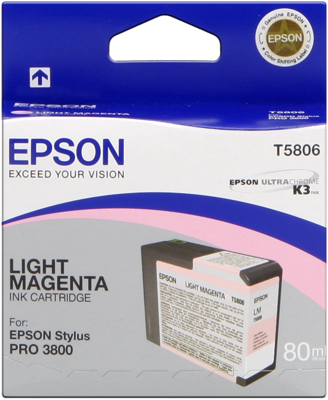 Original Epson T5806 Druckerpatrone Magenta (hell) C13T580600