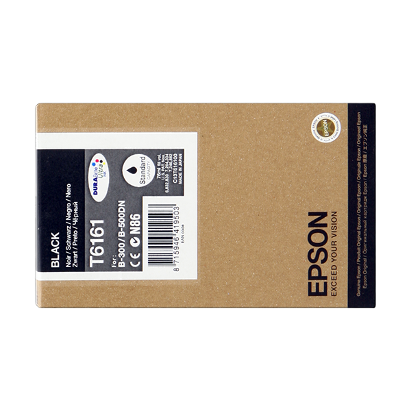 Original Epson T6161 (C13T616100) Druckerpatrone Schwarz