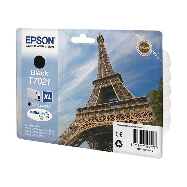 Original Epson T7021 (C13T70214010) Druckerpatrone Schwarz XL