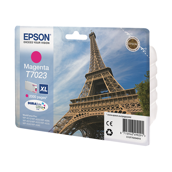 Original Epson T7023 (C13T70234010) Druckerpatrone Magenta XL