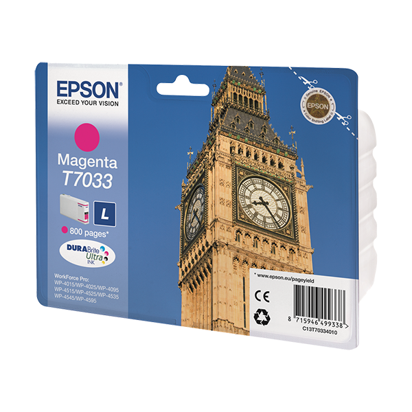 Original Epson T7033 (C13T70334010) Druckerpatrone Magenta