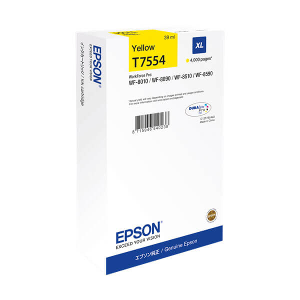 Original Epson (C13T755440) T7554 Tinte Yellow