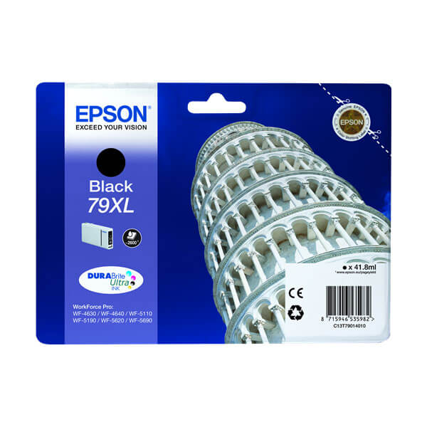 Original Epson T7901 XL (C13T79014010) Tinte Schwarz