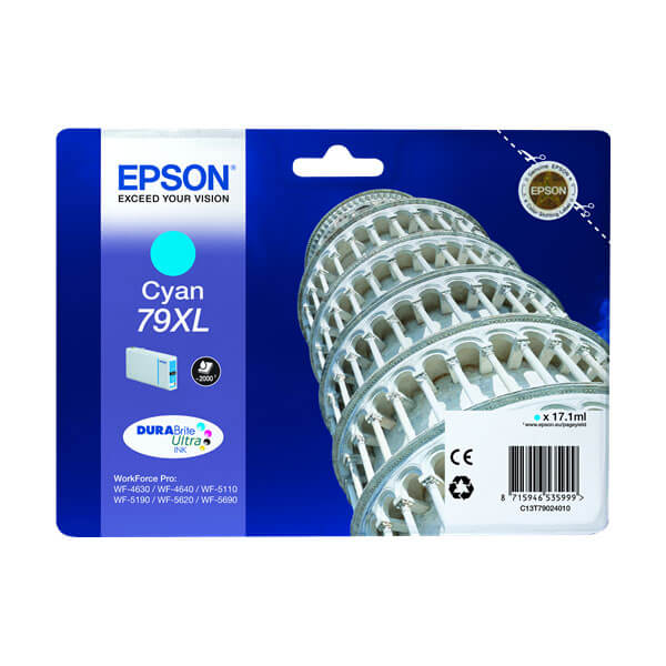 Original Epson T7902 XL (C13T79024010) Tinte Cyan