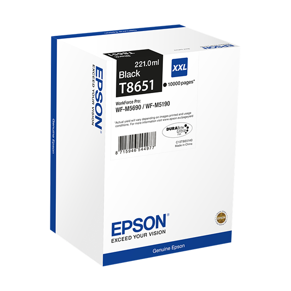 Original Epson T8651 (C13T865140) Druckerpatrone Schwarz XXL