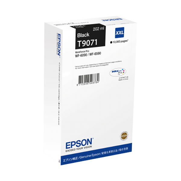 Original Epson T9071 (C13T907140) Druckerpatrone Schwarz XXL