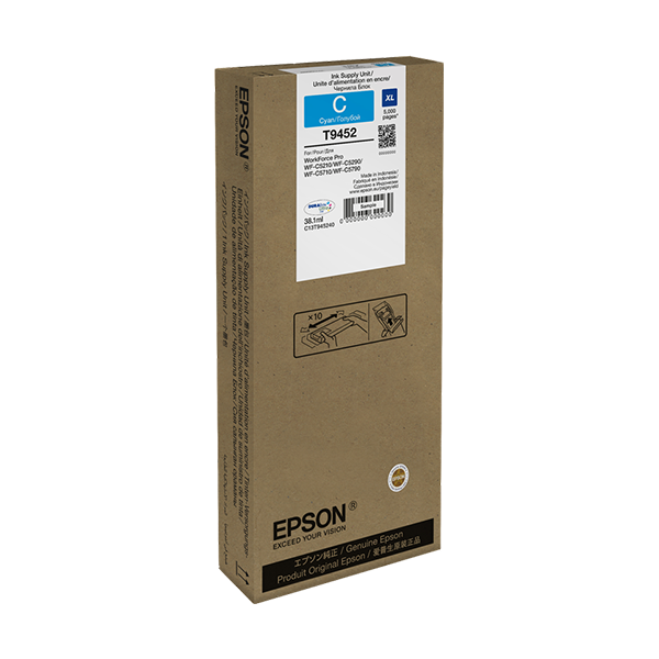 Original Epson T9452 (C13T945240) Druckerpatrone Cyan