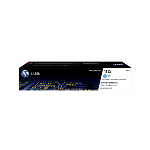 Original HP 117A (W2071A) Toner Cyan