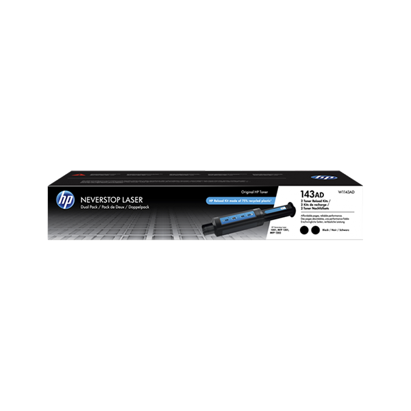 Original HP 143A (W1143AD) Multipack Toner Schwarz