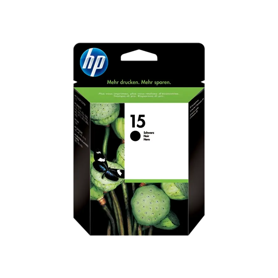 Original HP 15 Schwarz Druckerpatrone (C6615DE)