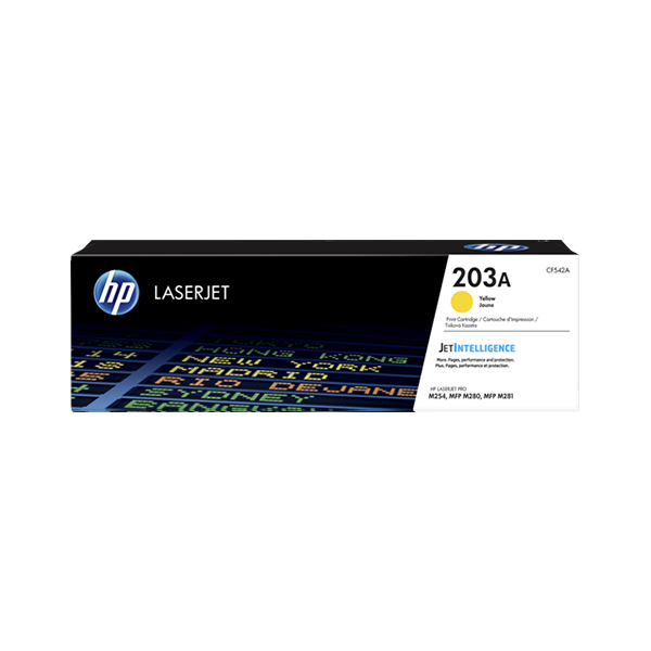 Original HP CF542A / 203A Toner Yellow