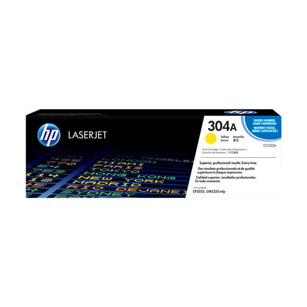 Original HP CC532A (304A) Toner Yellow