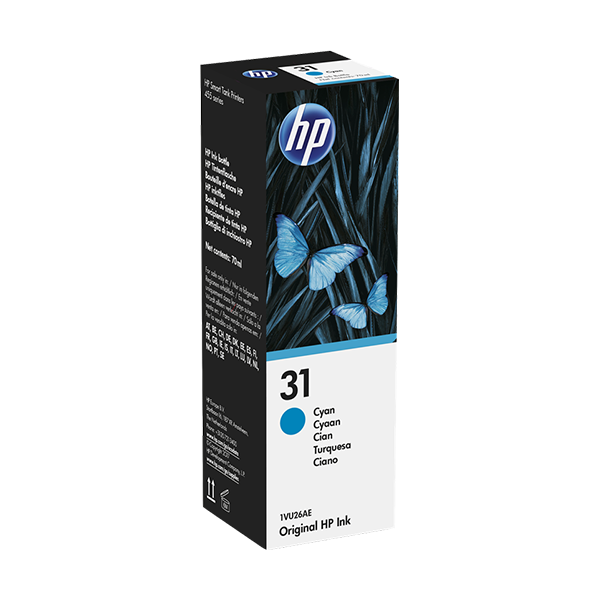 Original HP 31 (1VU26AE) Nachfülltinte Cyan